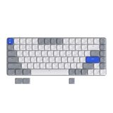AUSDOM Airkey84 low axis mechanical keyboard, compact and low-key wireless gaming keyboard with 84 keys, white LED backlight, Bluetooth/2.4GHz/USB-C, brown switch compatible with Mac and Windows