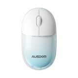 AUSDOM FOX F01 wireless mouse,Gradient yellow, Gradient pink, Gradient blue, White