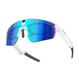 AI Smart Cycling Sunglasses with 8MP HD Camera, Six-Axis Anti-Shake Video & Audio Recording, AI Object Recognition, Multi-Language Translation, Bluetooth Calling