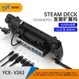 USB-C Triple Display Docking Station, Dual Fan, Gigabit Ethernet, 4K HDMI+DP+VGA