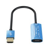 HDMI/M + DC 5V 转 Type C/F（视频）转接线