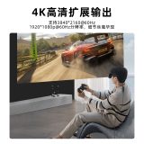 HDMI/M + DC 5V 转 Type C/F（视频）转接线