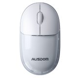 AUSDOM FOX F01 wireless mouse,Gradient yellow, Gradient pink, Gradient blue, White