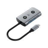 AI USB-C 多功能扩展坞(7合1）/ Type C/M to PD3.0+USB3.0*2+HD2.0*2+AI(7合1）