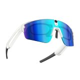 AI Smart Cycling Sunglasses with 8MP HD Camera, Six-Axis Anti-Shake Video & Audio Recording, AI Object Recognition, Multi-Language Translation, Bluetooth Calling