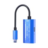 كابل تحويل Type-C ذكر إلى PD + Type-C أنثى (فيديو)