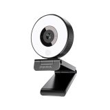 Papalook PA552 2K Webcam with Ring Light and Privacy Cover, PA552 Full HD Streaming Webcam with Dual Microphones, Plug-and-Play USB Webcam for PC Laptop Desktop
