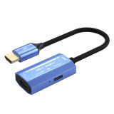 HDMI/M + DC 5V 转 Type C/F（视频）转接线