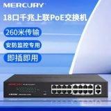18-portti Gigabit uplink PoE-kytkin, turvavalvontaan