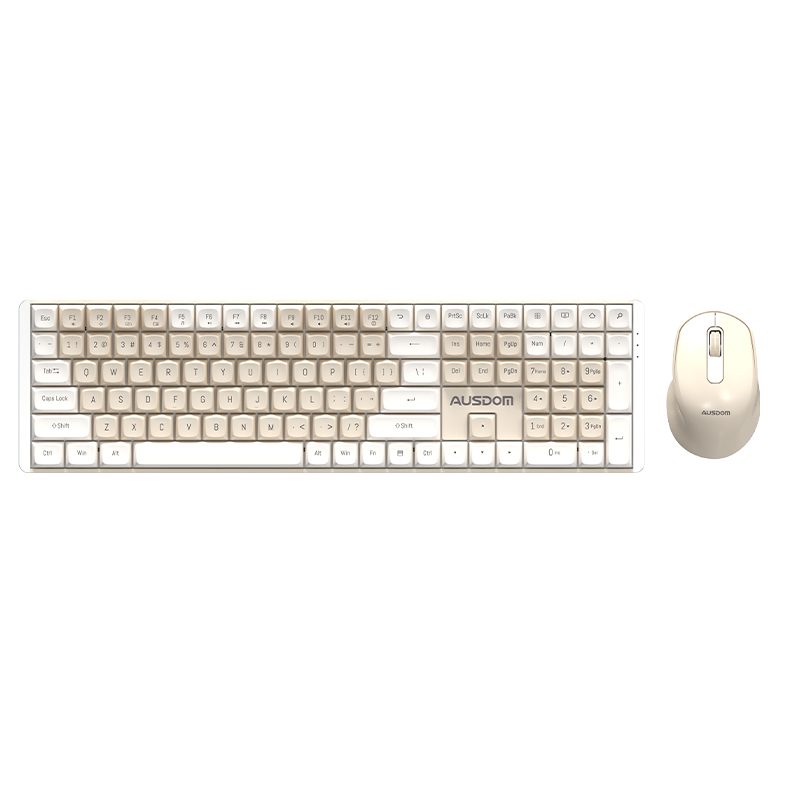 AUSDOM Hola1111 new version keyboard+mouse, custom mute button, plug and play, wireless