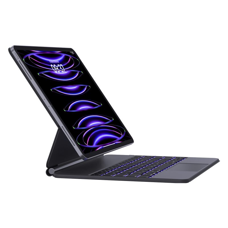 Magkey12.9Pro-1 Keyboard Case for iPad Pro 12.9 Inch 2017/2015 Old Model, Built-in Apple Pencil Holder, Ultra-Slim Lightweight Folio Smart Case with Keyboard for Apple iPad Pro 12.9 Inch