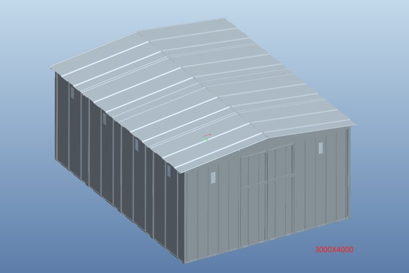 Plastic steel tool room